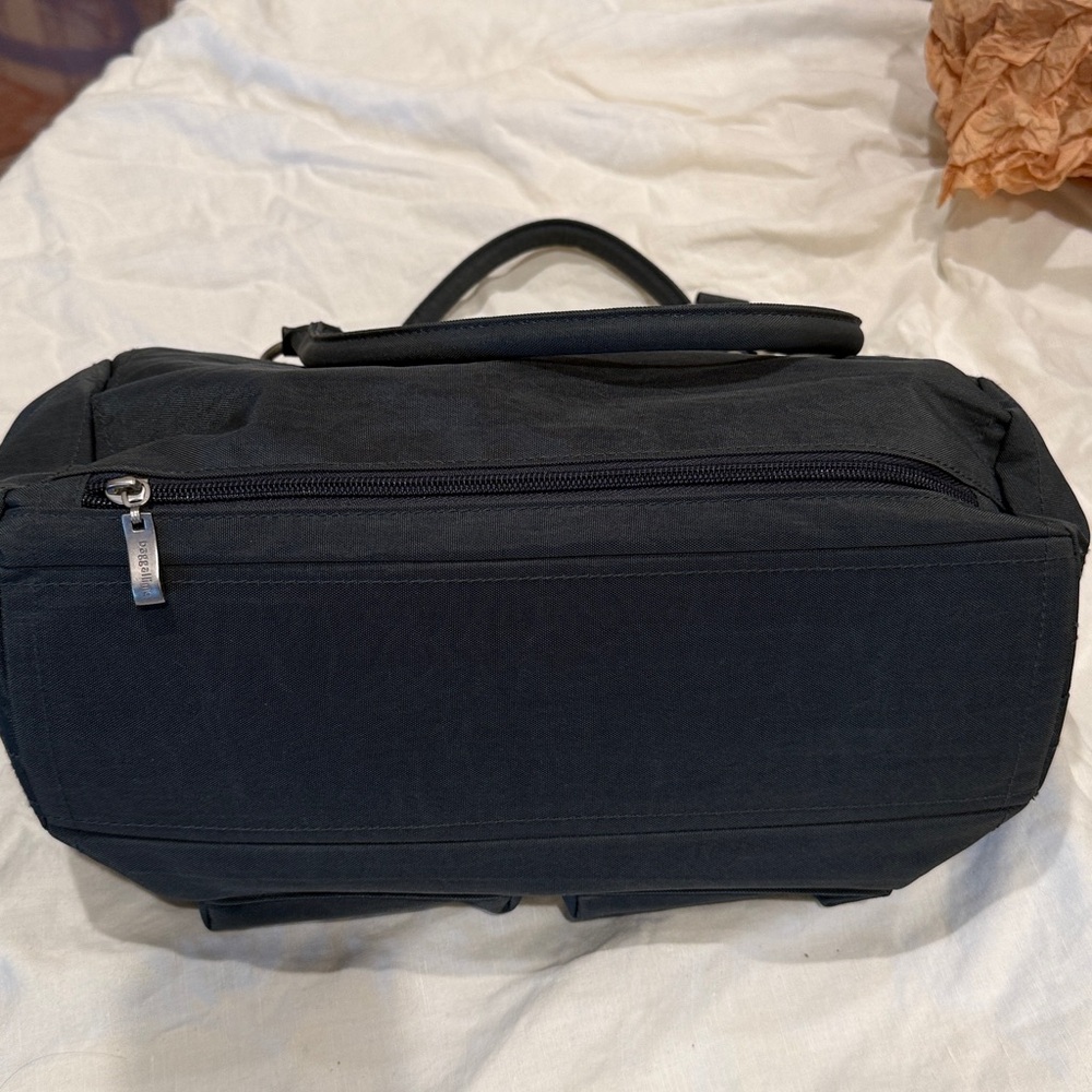 Baggallini Charcoal Grey Duffel Bag with Silver Accents - Picture 4 of 4